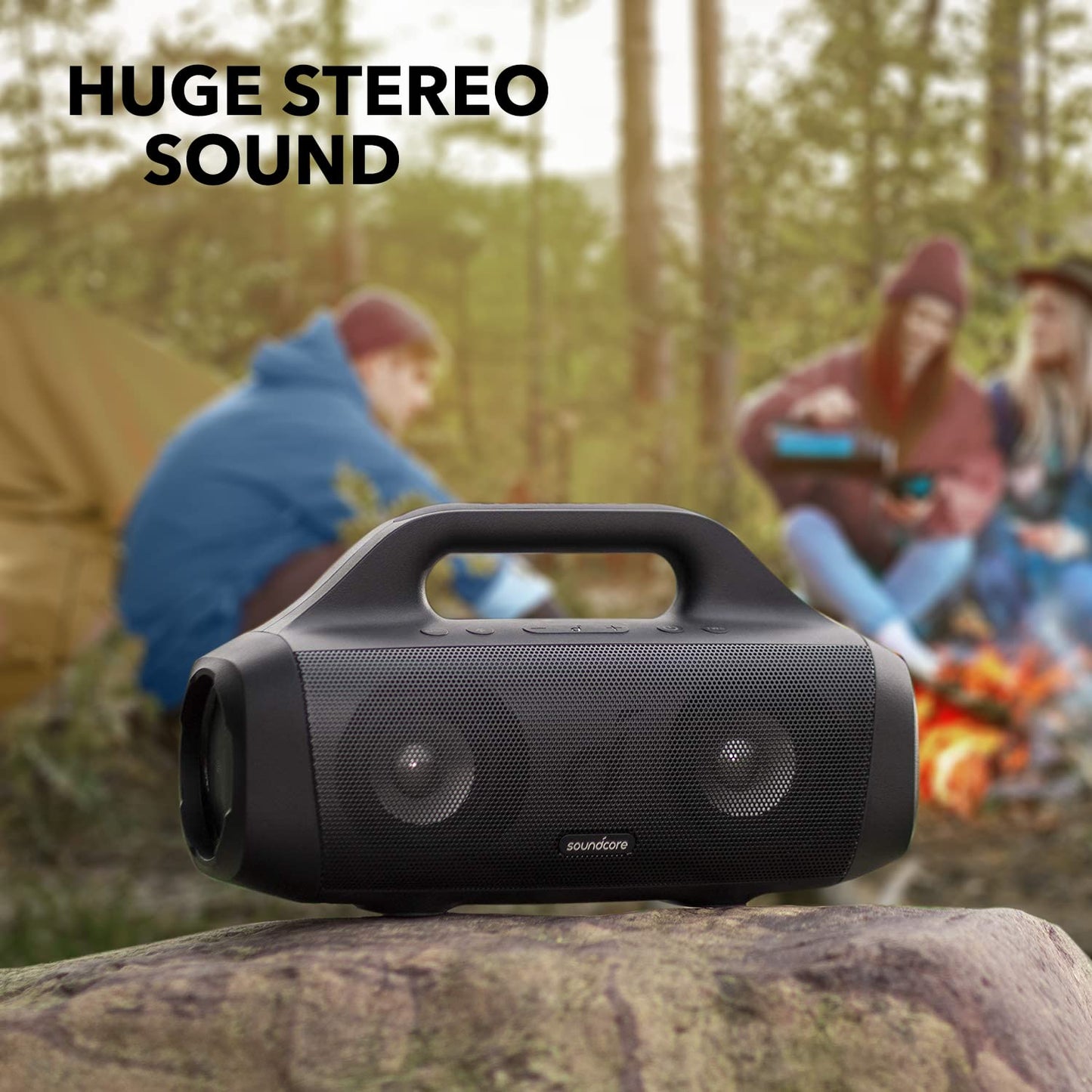 - Soundcore Anker Motion Boom: Portable Bluetooth Speaker | Titanium Drivers | BassUp | IPX7 Waterproof -