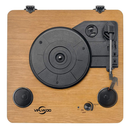 - Record Player | Bluetooth Portable Vinyl Turntable | Digital Encoder Built-in Stereo Speaker -