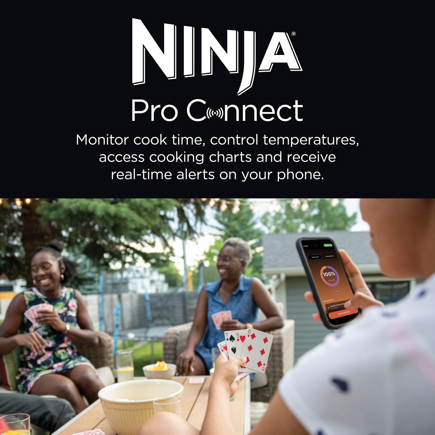 - Ninja Woodfire Pro Connect XL Electric BBQ Grill and Smoker | App Control | Digital Probe -