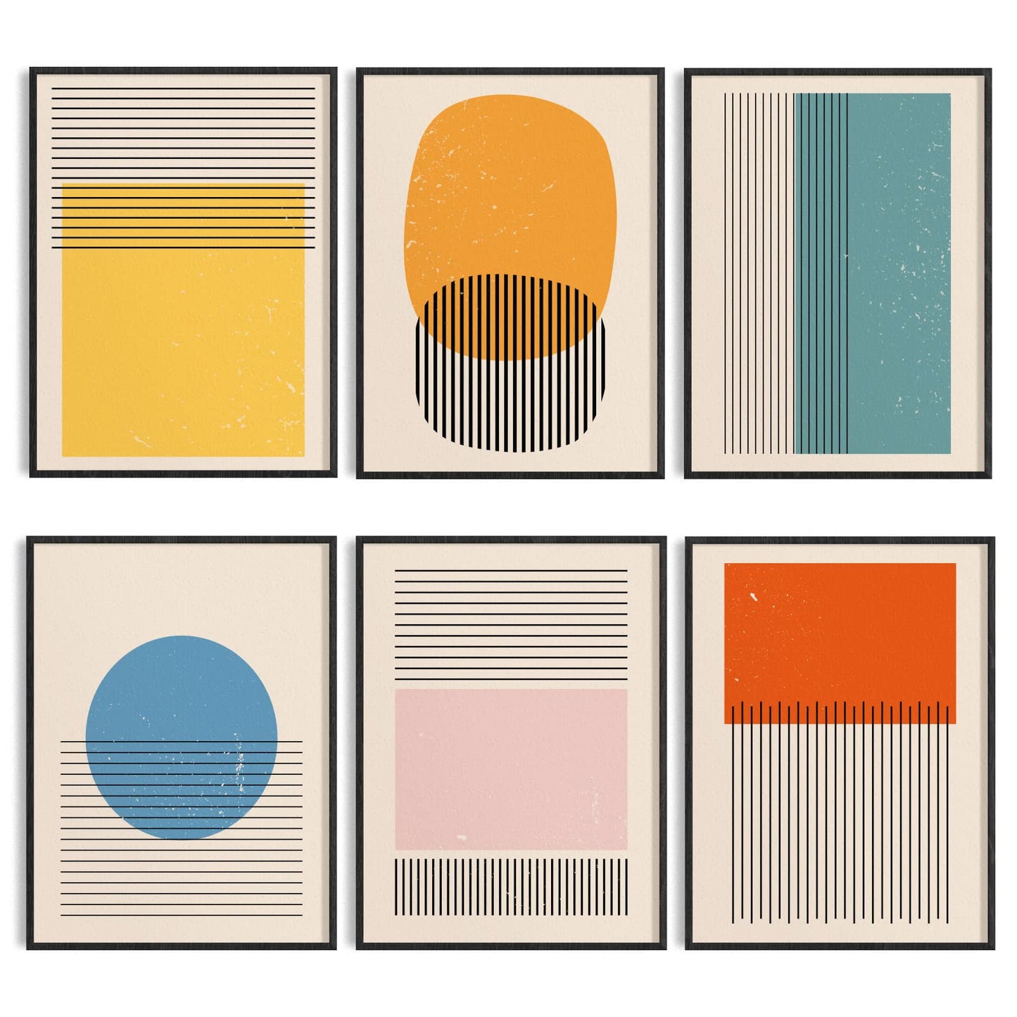 - ORIGACH 6 Pcs | Large Boho Wall Art Set | 30x40 cm -