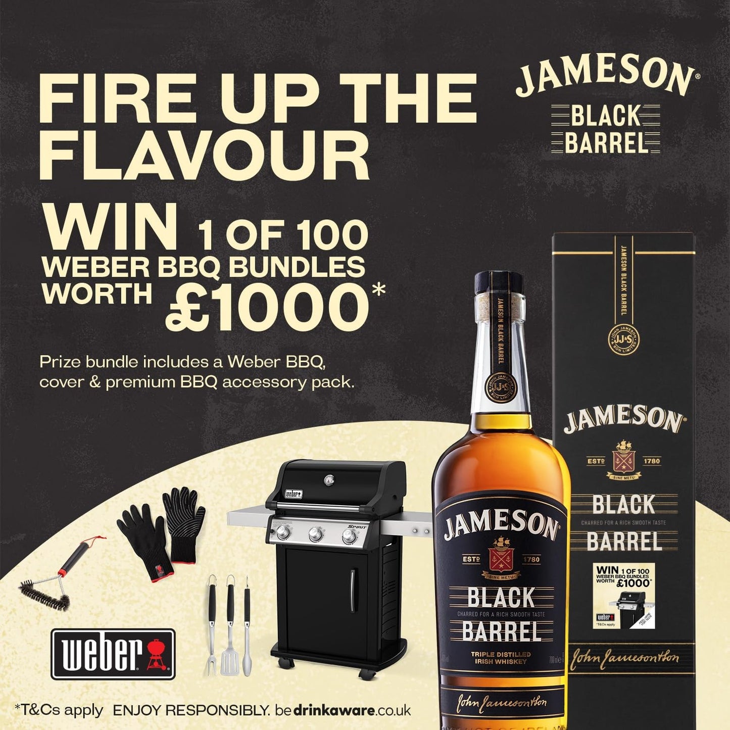 - Jameson Black Barrel Blended Irish Whiskey | Gift box | 70 cl -