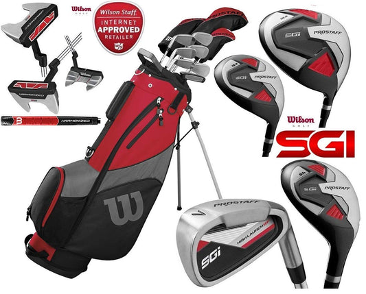 - Wilson ProStaff SGI – Men’s Complete Golf Club Set + FREE Umbrella.
