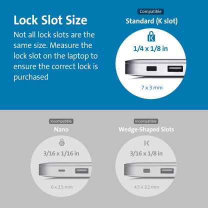 - Kensington Combination Cable Lock For Laptops and Other Devices -