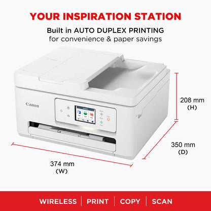 Canon PIXMA TS7750i Wireless Colour 3-in-1 Inkjet Photo Printer - PIXMA Print Plan compatible; fast, compact and user-friendly