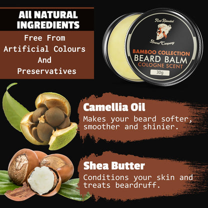- Red-Blooded Beard Balm For Men  | Cologne Scent With Organic Jojoba Oil -
