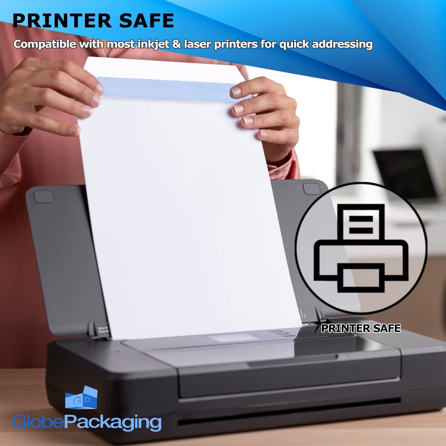 - GP Globe Packaging | 50 x C4 A4 White Plain Self Seal Paper Envelopes -