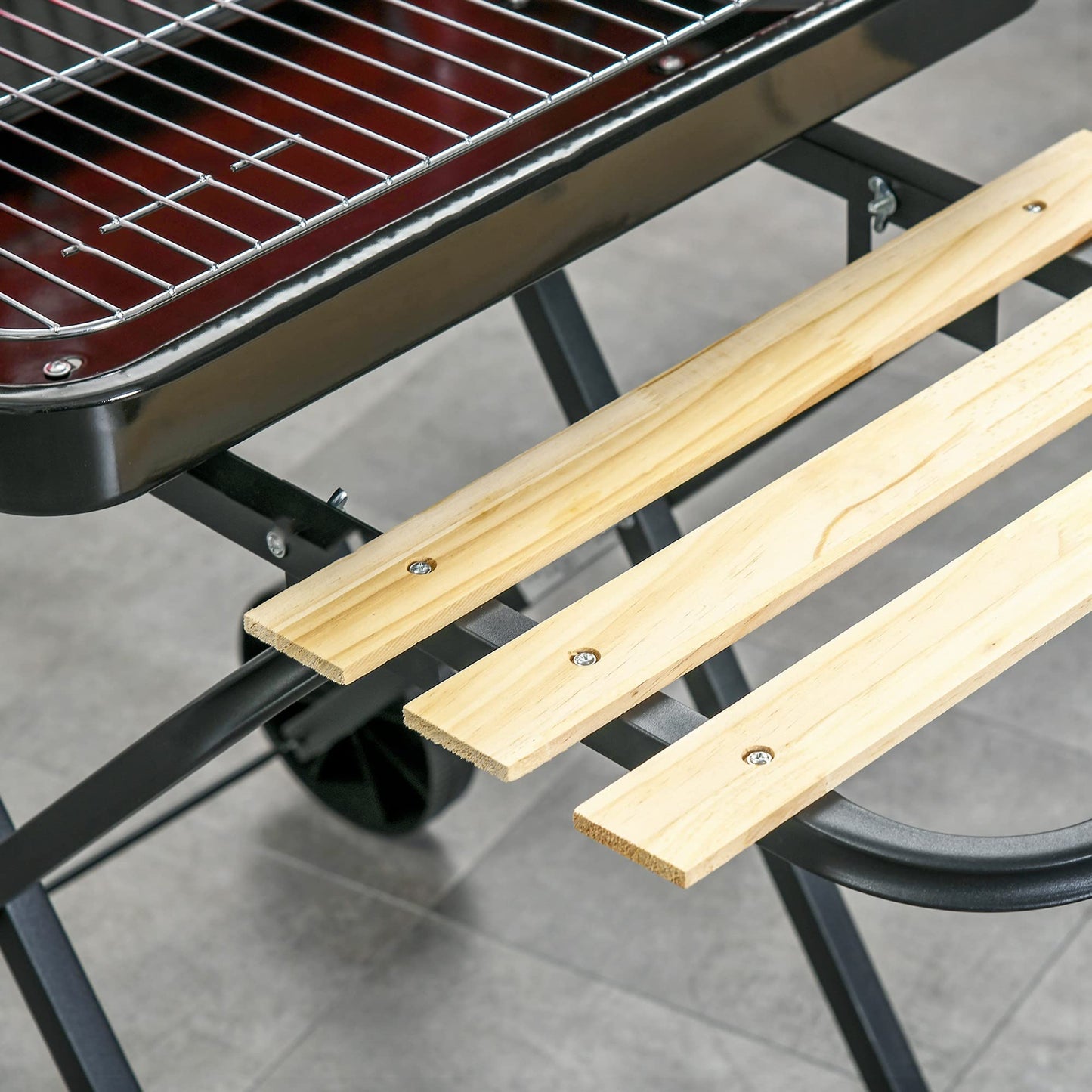 - Outsunny Charcoal Trolley BBQ | Barbecue Grill -