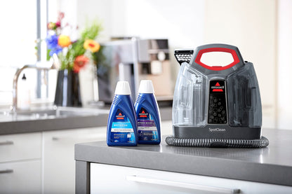 BISSELL SpotClean | Portable Carpet Cleaner | Lifts Spots and Spills with HeatWave Technology | Clean Carpets, Upholstery & Car | 36981 | Black/ Red