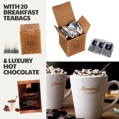Birthday Gifts Hamper for Men | Dads Birthday Including Novalty Socks, Fudge, Border Biscuits, Breakfast Tea, Walkers Shortbread and more!