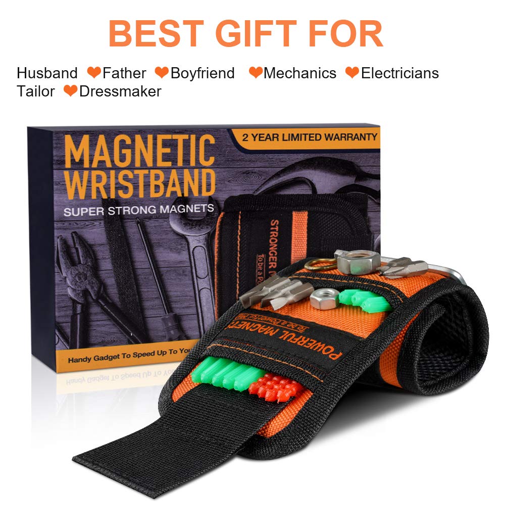 Dad Gifts for Fathers Day Gift - Magnetic Wristbands DIY Tools Gifts for Men Cool Gadgets, Father's Day Gifts for Dad Husband Hand Tools Gifts for Him, 2024 Birthday Fathers Day Presents for Dad