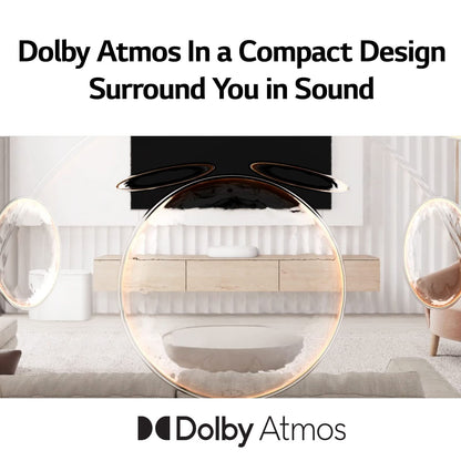 - LG Éclair QP5 3.1.2ch All New Look Dolby Atmos Compact Sound Bar | Subwoofer -