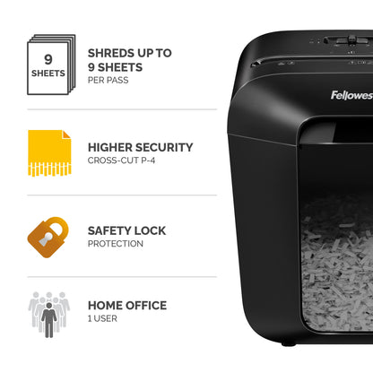 - Fellowes Paper Shredder for Home Office Use | 9 Sheet Cross Cut Shredders Home Use -