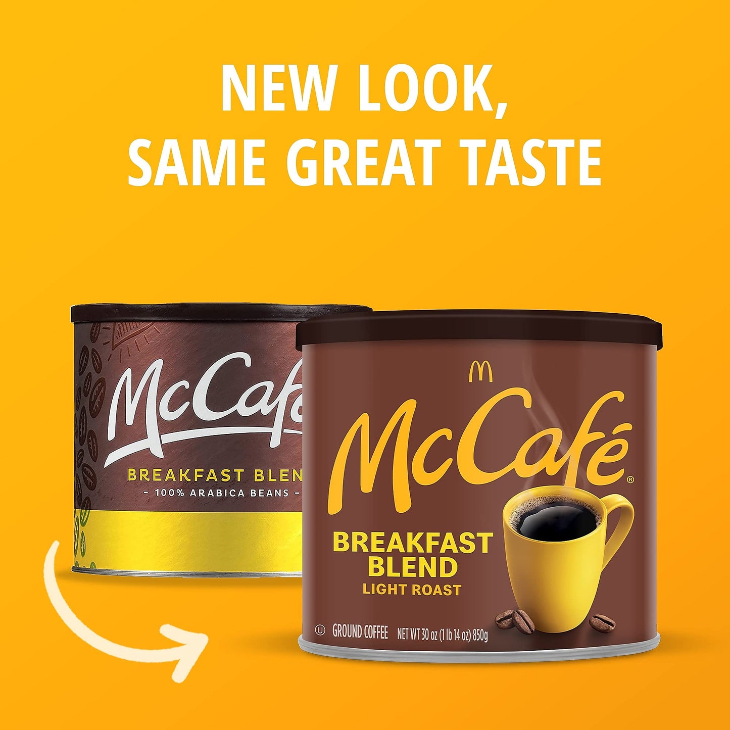 - McDonalds McCafe Breakfast Blend Light Roast Ground Coffee 850g -