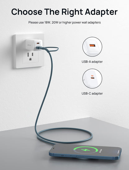 - JSAUX Mag-Safe Charger | 15W | Fast Wireless Magnetic Charger -