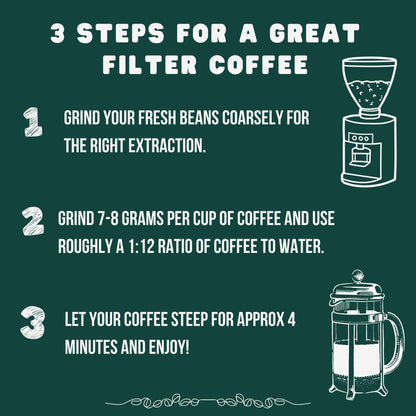 Counter Coffee | Mexican Decaf Whole Beans | Chemical-Free Decaffeinated | 100% Arabica Beans Medium Roasted | Rainforest Alliance Certified | Perfect for Afternoons | 1KG Whole Bean