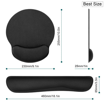 - Keyboard Wrist Support and Mouse Mat | Gel Gaming Keyboard and Mouse Wrist Rest Pad | Comfortable Ergonomic Wrist Support Mat -