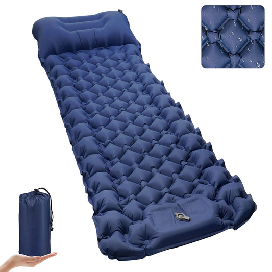 - Kiaitre Camping Mat | 9CM Ultralight Self Inflating Camping Mat | Camping Pillow | Portable Compact Camping Mattress -