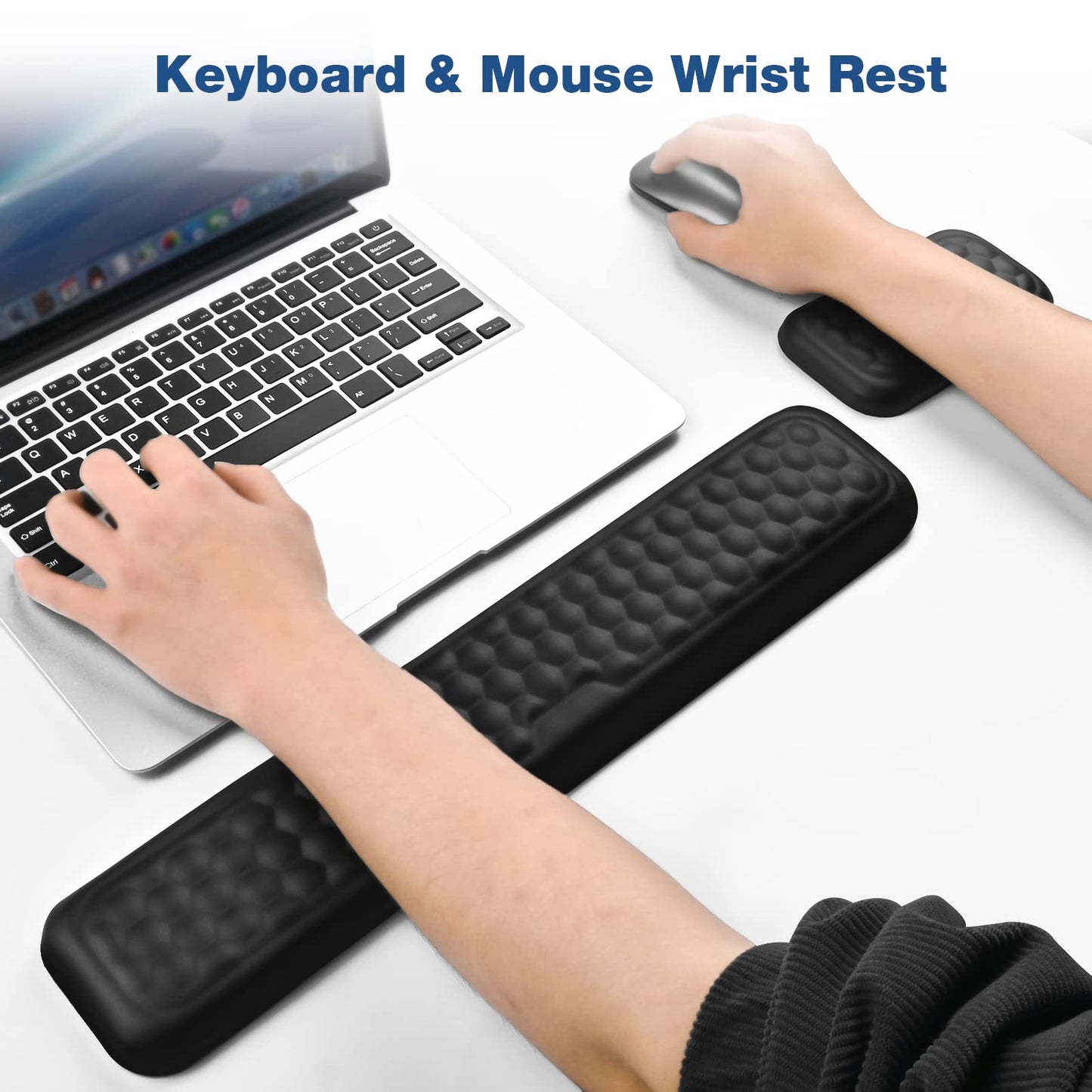 - Giecy Keyboard Mouse Wrist Rest | Ergonomic Keyboard Support Pad Wrist Rest -