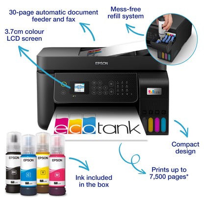 - Epson EcoTank ET-4800 A4 Multifunction Wi-Fi Ink Tank Printer -