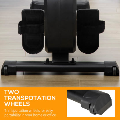 - HOMCOM Indoor Body Health & Fitness Adjustable Magnetic Rowing Machine Rower | LCD Digital Monitor | Wheels -