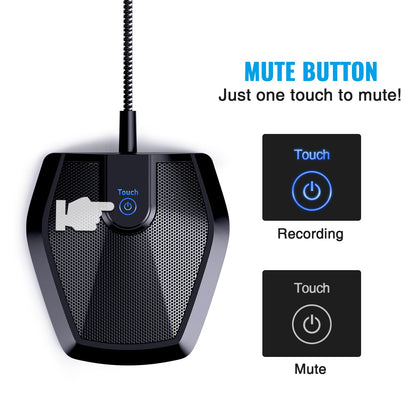 - TONOR USB Conference Microphone | Omnidirectional Boundary Condenser | PC Microphone -