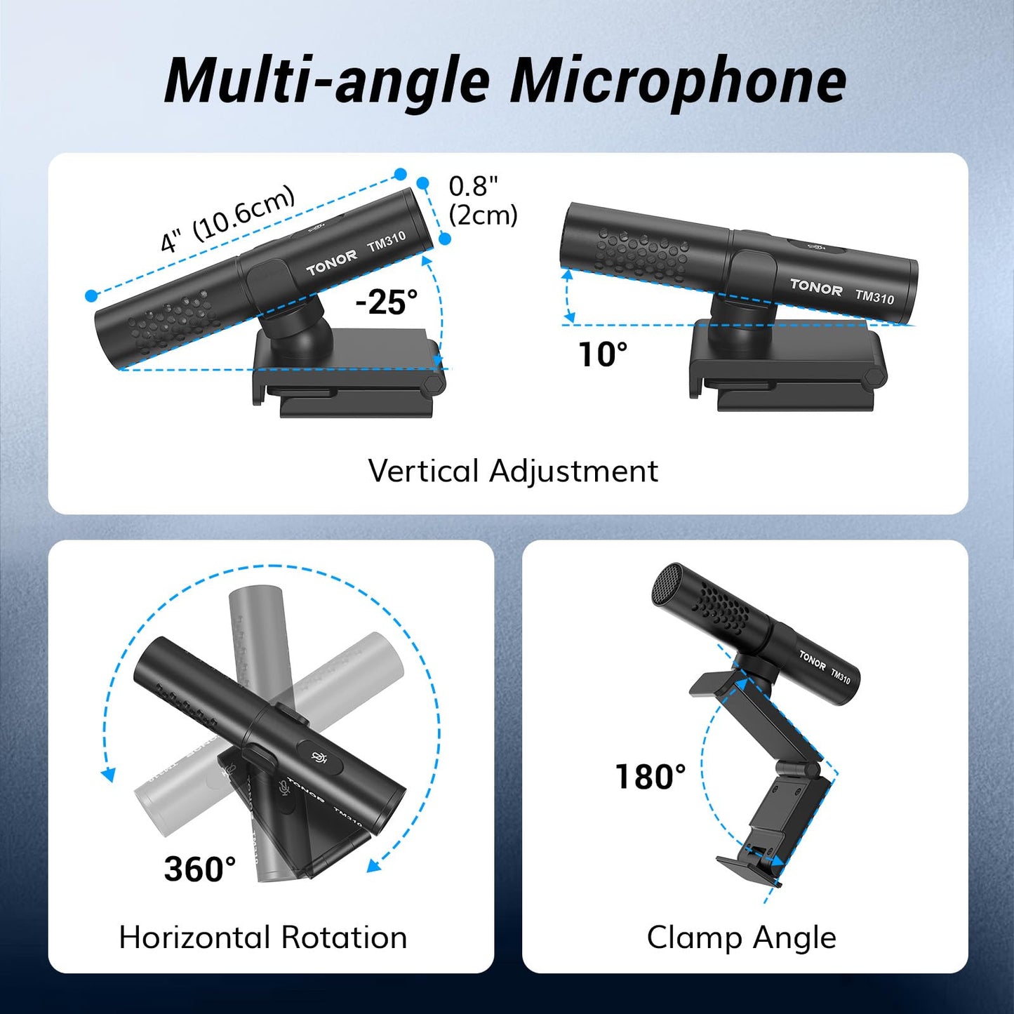 - TONOR USB Conference Microphone | Laptop | Adjustable Computer PC Mic -