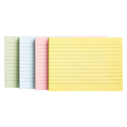 Amazon Basics Index Cards, A6 Ruled, Assorted Neon Colors, Pack of 200