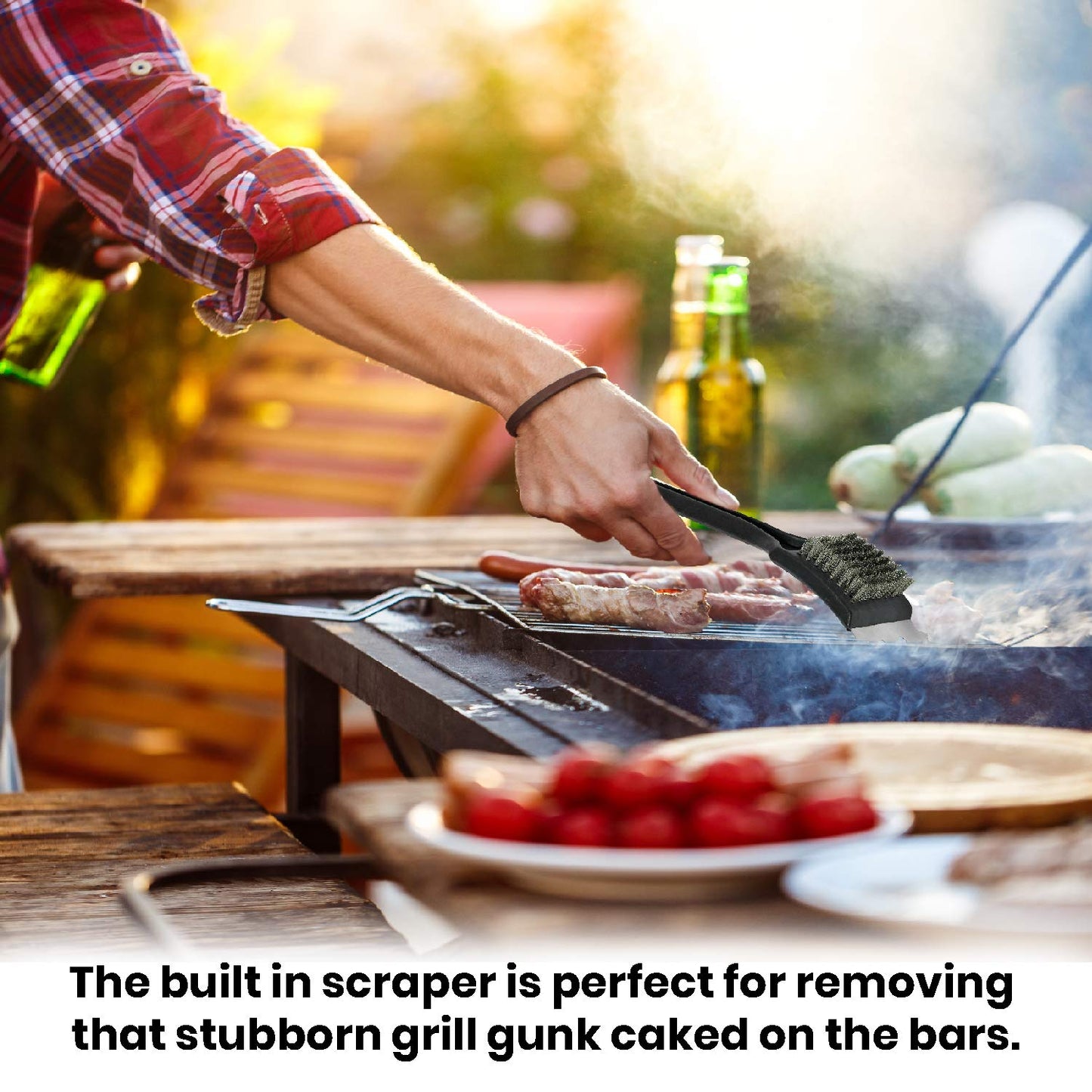 - Invero® BBQ Barbecue Oven Grill Kitchen Metal Wire Cleaning Brush -