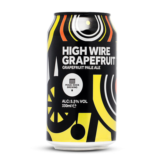 - Magic Rock High Wire | Grapefruit Pale Ale Craft Beer Gift Set | Citrusy, Smooth & Zesty Pale Ale - Vegan (12 x 330ml Cans) -