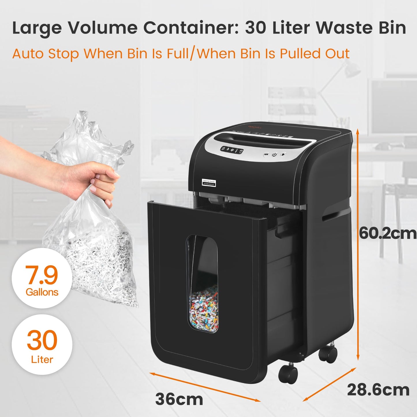 - VidaTeco Mirco-Cut Paper Shredder Heavy Duty -
