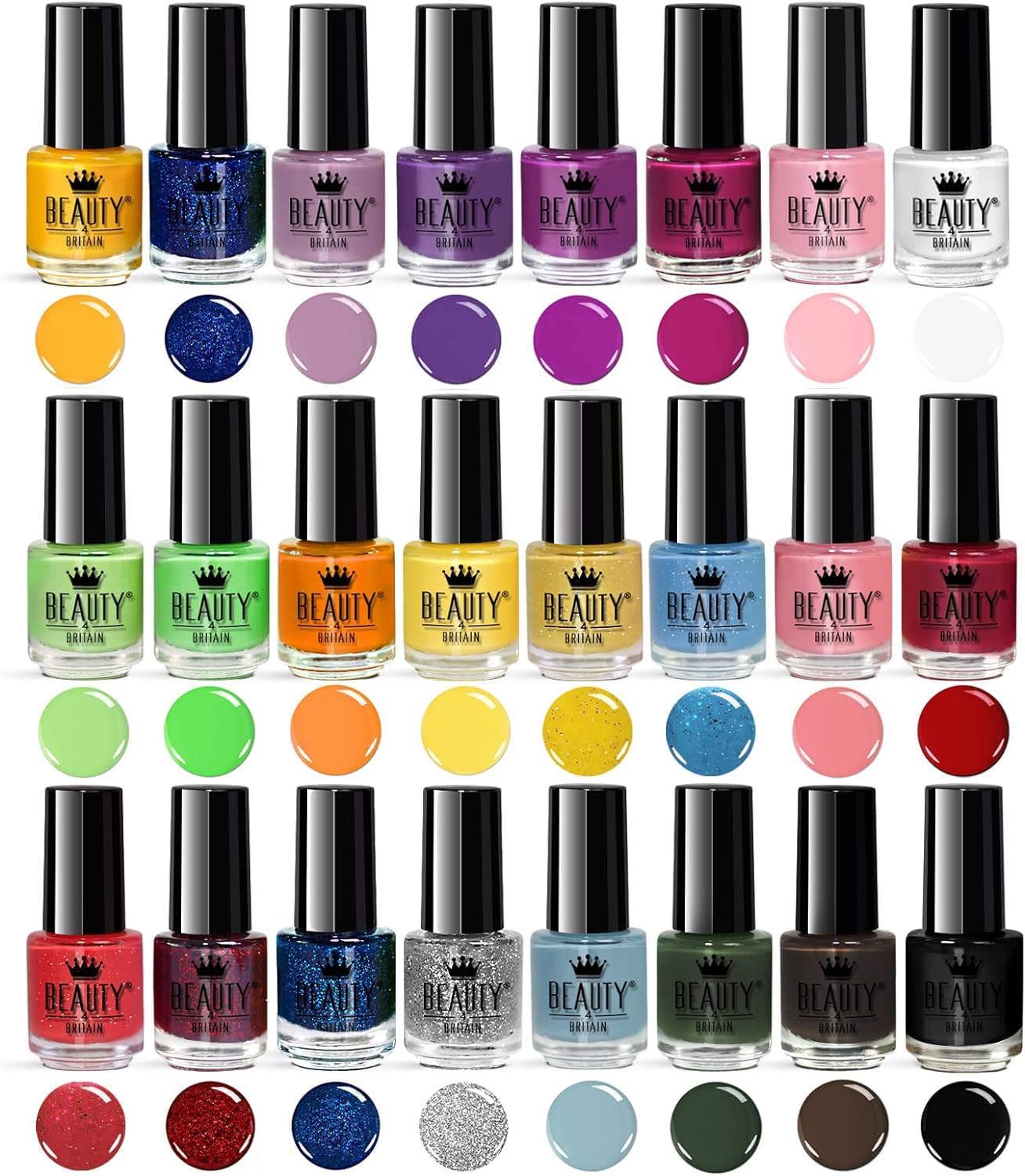 - Splash 48 x Nail Polish Varnish Set | 48 Different Modern Colours | Quick Drying -