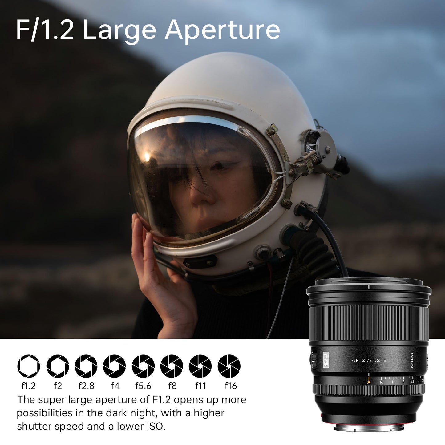 - VILTROX 27mm F1.2 Pro E Mount Lens, 27mm f/1.2 Autofocus Large Aperture APS-C Prime Lens Compatible with Sony E Mount Mirrorless a7 a6700 a6500 -