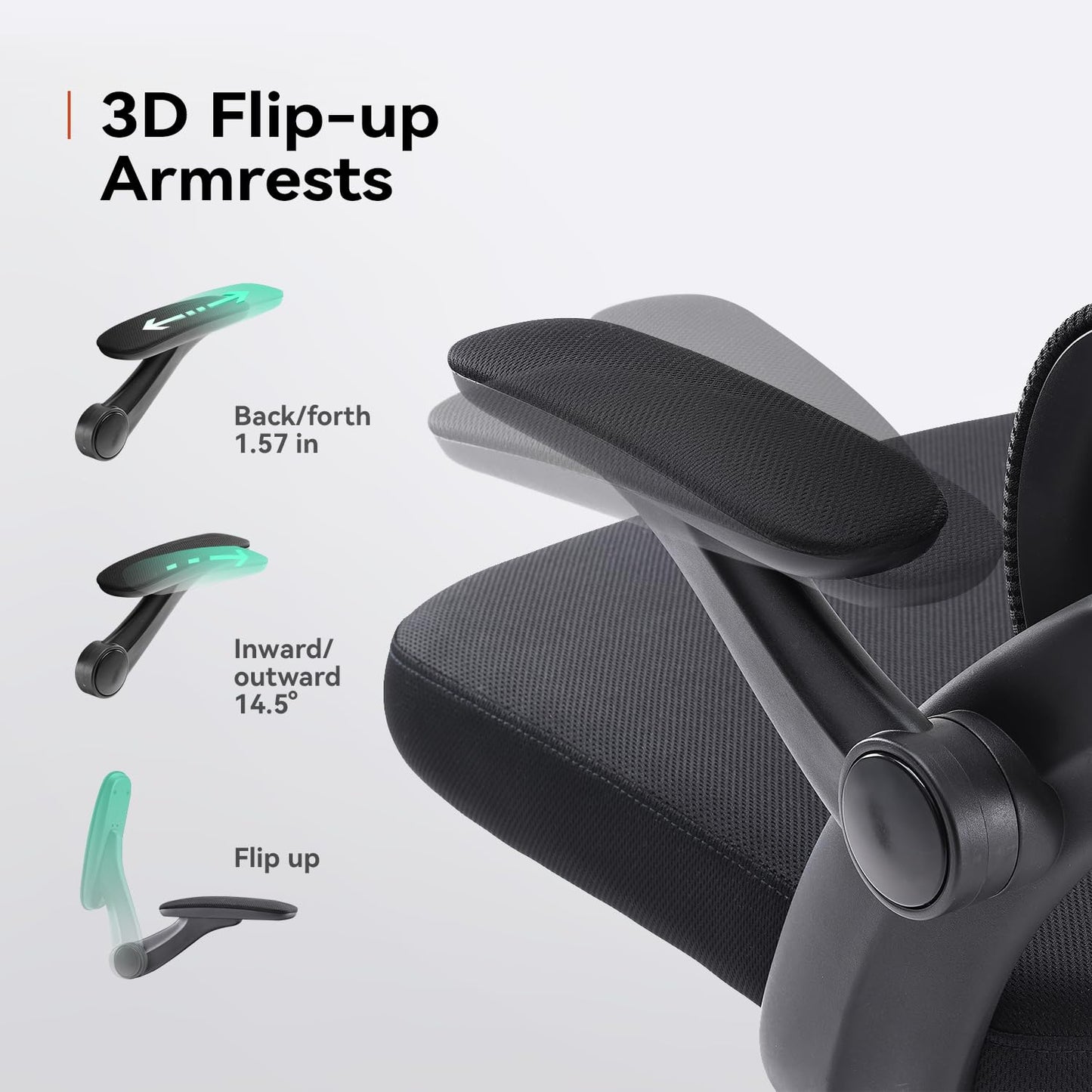 - SIHOO M102C Ergonomic Mesh Office Chair | High Back Desk Chair | 3D Armrests -