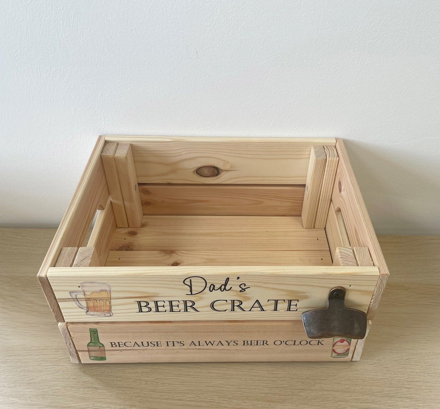 - Personalised Beer Crate | Alcohol Gift Hamper Box -