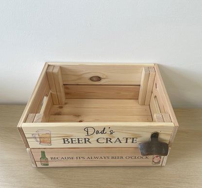 - Personalised Beer Crate | Alcohol Gift Hamper Box -