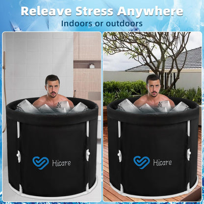- Hicare One-second Foldbale Ice Bath |  Portable Ice Bath Tub for Recovery -
