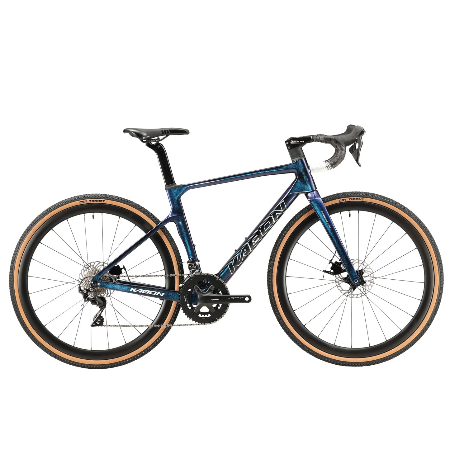 - KABON Carbon Gravel Road Bike | T800 Carbon Fiber Frame | 700C Road Bike | Shimano Sora 18 Speeds Drivetrain -