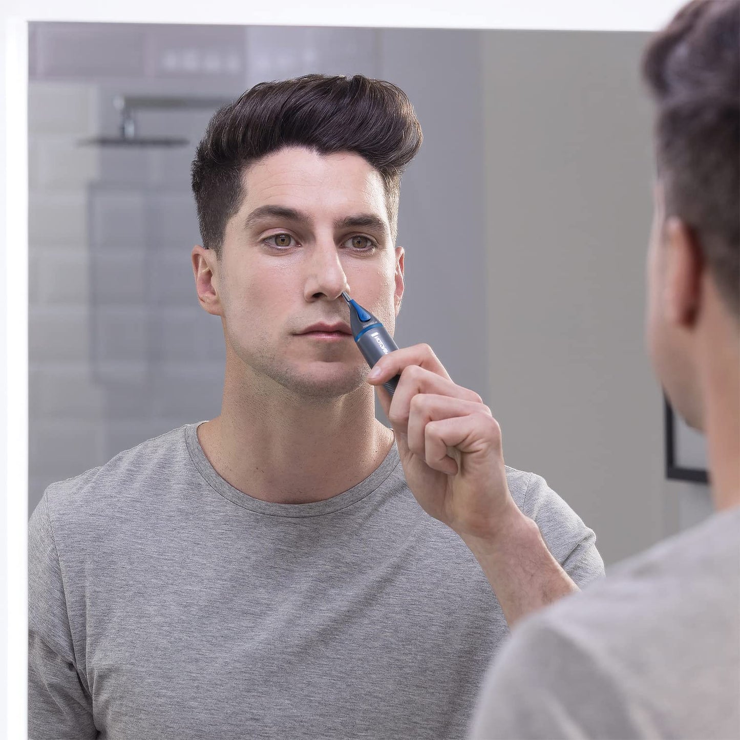 - Remington Nose, Ear and Eyebrow Trimmer for Men | Comfort Tip Blade | Rotary Trimmer | Showerproof | Battery Included -