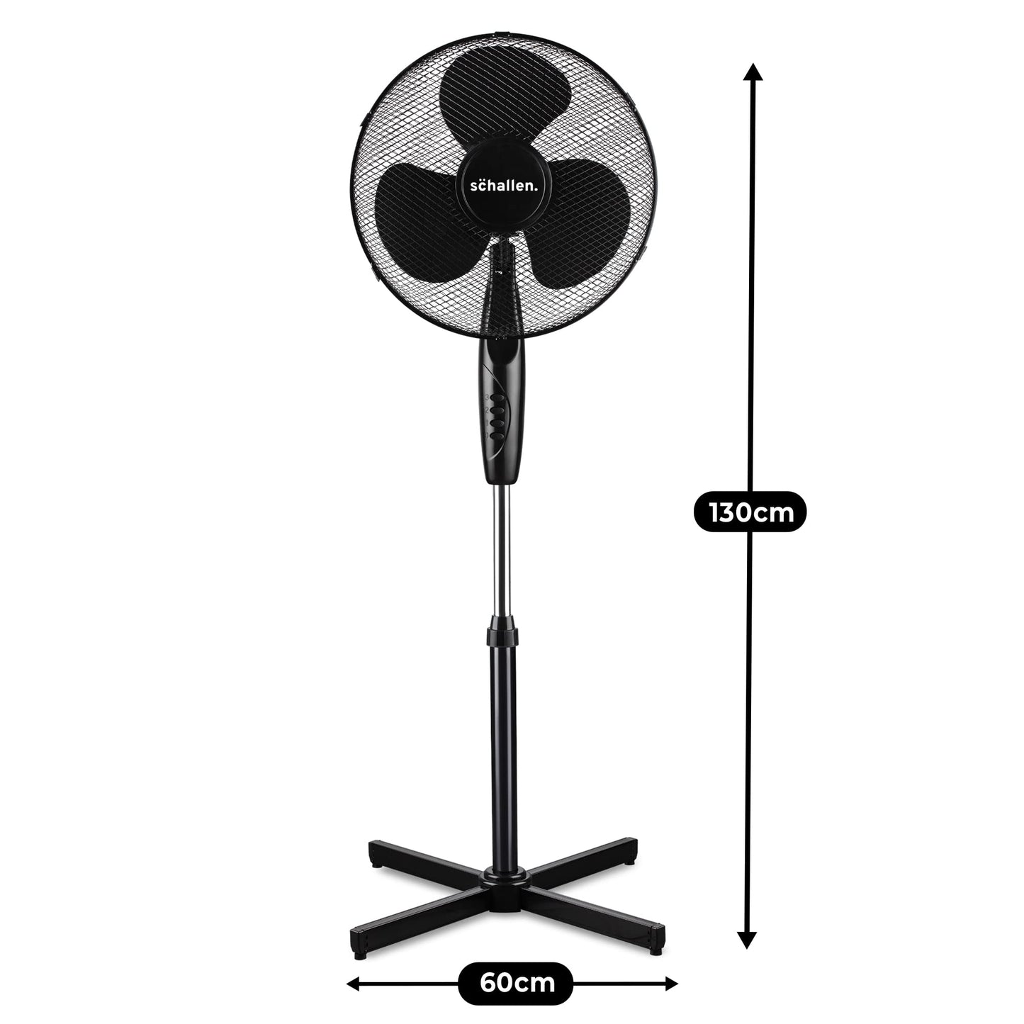 - Schallen 16" Electric | Oscillating Floor | Standing Tall | Pedestal Air Cooling Fan -