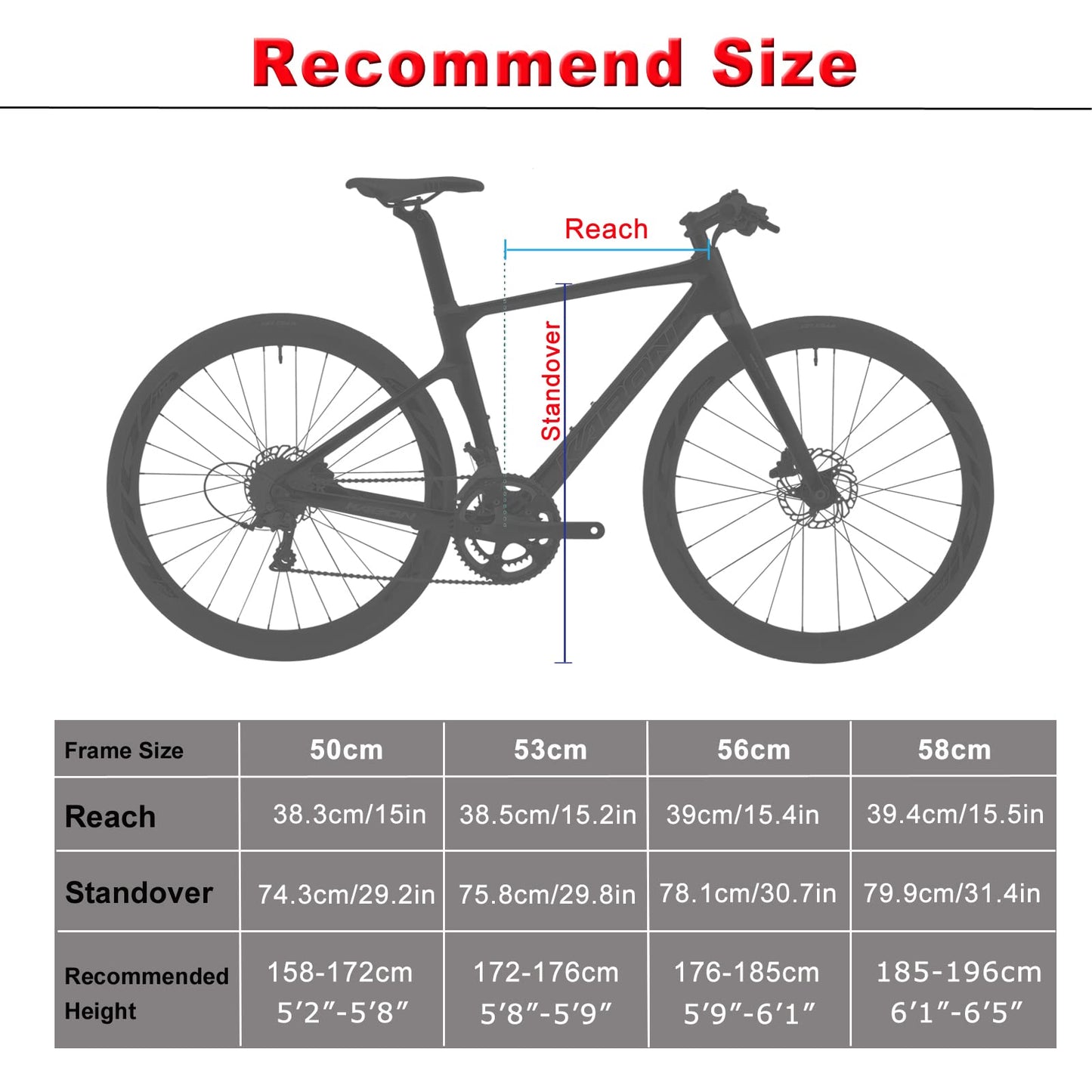 - KABON Carbon Road Bike | T800 Carbon Fiber Frame | 700C Road Bike | 18 Speeds Drivetrain| Integrated Carbon Handlebar | Disc Brakes -