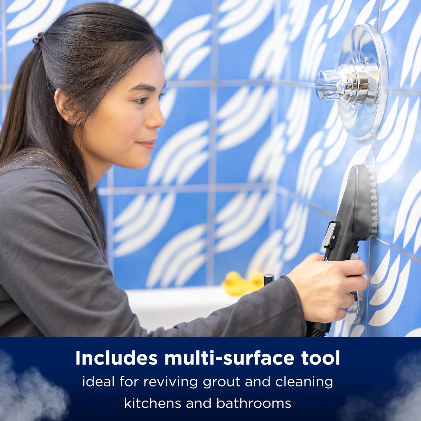 BISSELL® SpotClean® HydroSteam™ | 1000W Portable Spot Cleaner | Lift the toughest stains with HydroSteam™ Technology | Easy Self Cleaning Tool | Clean Carpets, Upholstery & Car | 3689E | Black/Copper