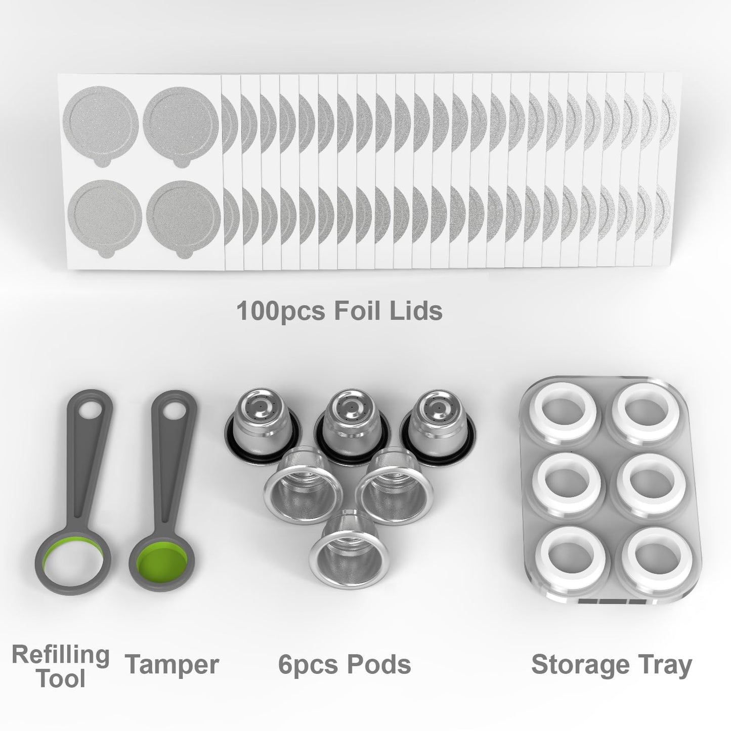 - Triplot Reusable Capsules for Nespresso OriginalLine | 6pcs Refillable Coffee Pods | Nespresso OriginalLine Machine -