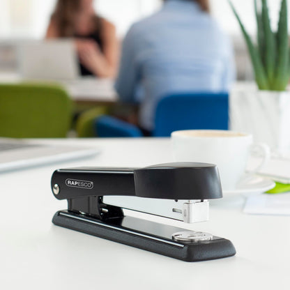 - Rapesco 1602 Germ-Savvy Antibacterial Marlin Stapler | 25 Sheet Capacity | 2000 26/6 mm Staples | Black -