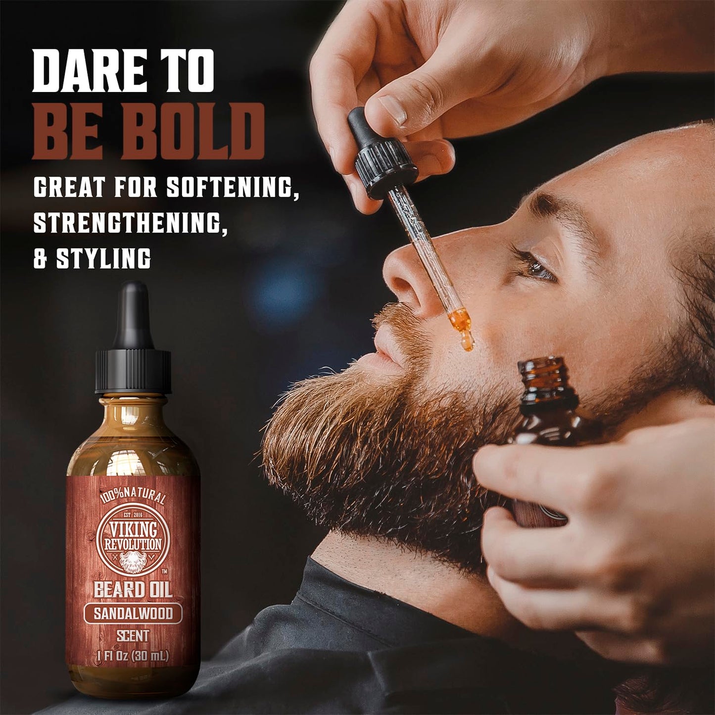 - Viking Revolution - Beard Oil - All Natural Variety Beard Oil For Men With Argan & Jojoba Oils -