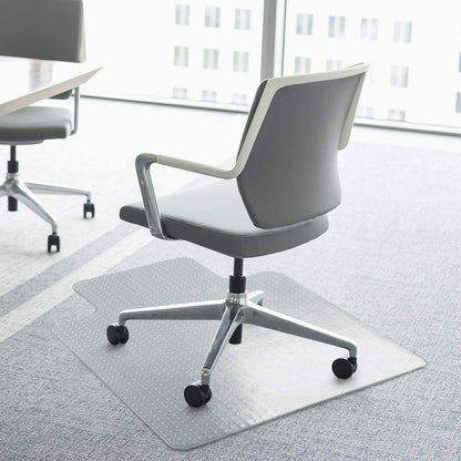 - HOMCOM Office Carpet Protector Chair Mat Clear Spike Non Slip Studs Frosted Lipped -