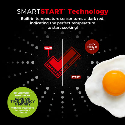 - Tower T700301 SmartStart Classic | Aluminium Frying Pan | Easy Clean -