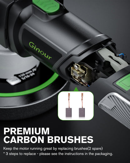 - Ginour Car Polisher for Car Detailing | Dual Action Car Polisher | 6 Variable Speeds 2000-6553RPM -