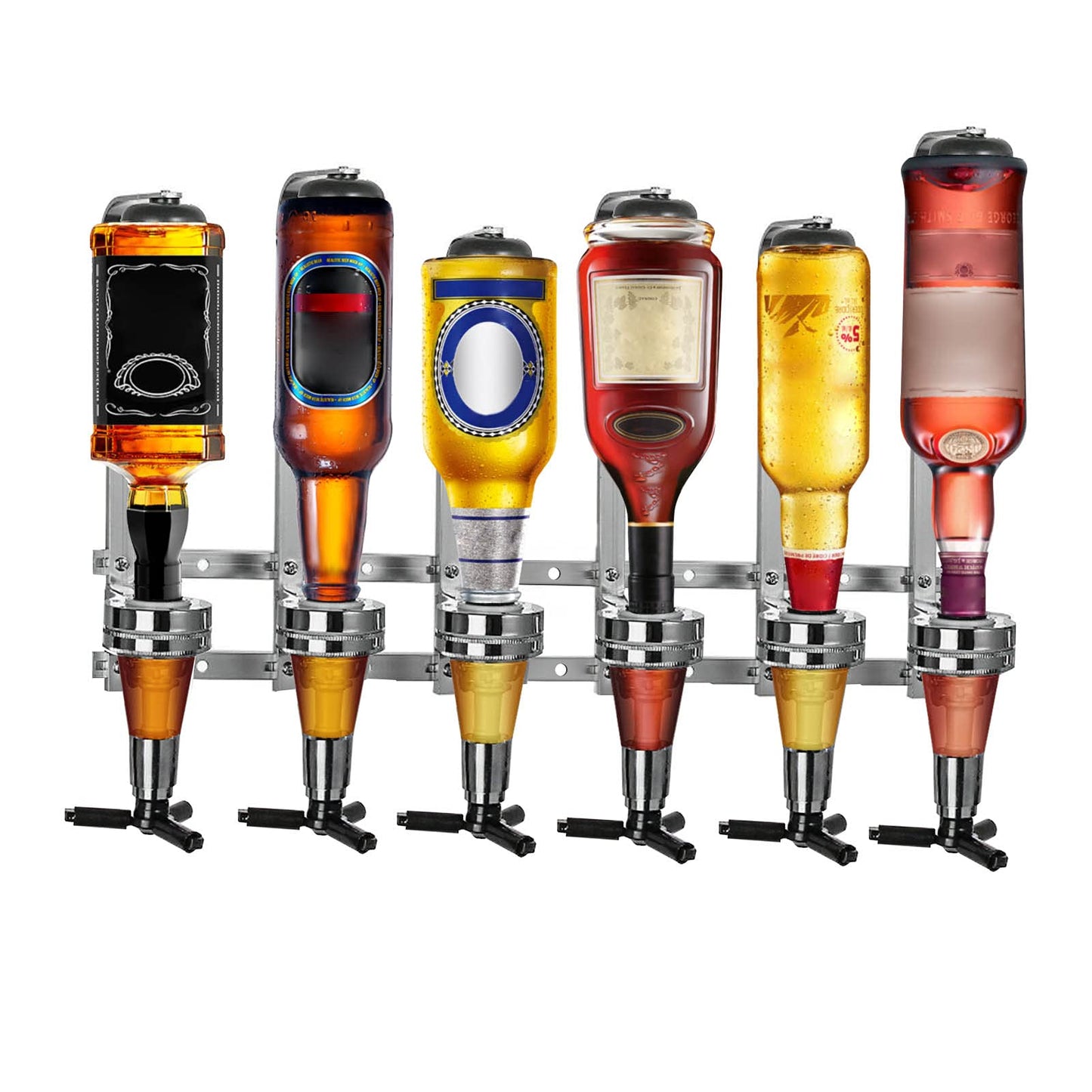 - Trintion 6 Bottle Optics For Home Bar | Wall Mounted | 6 x 30ml |  For Home Pub -