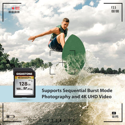 - Gigastone SD Card 128GB 2-Pack | High-Speed 128GB SD Card 4K Ultra HD (UHD) Video Memory Card -