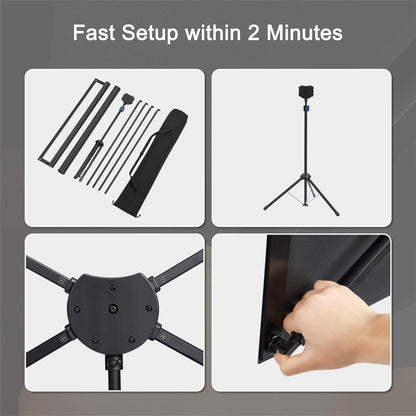 - Projector Screen with Stand | Outdoor Projector Screen | 100 Inch | 16:9 and Tripod Stand -